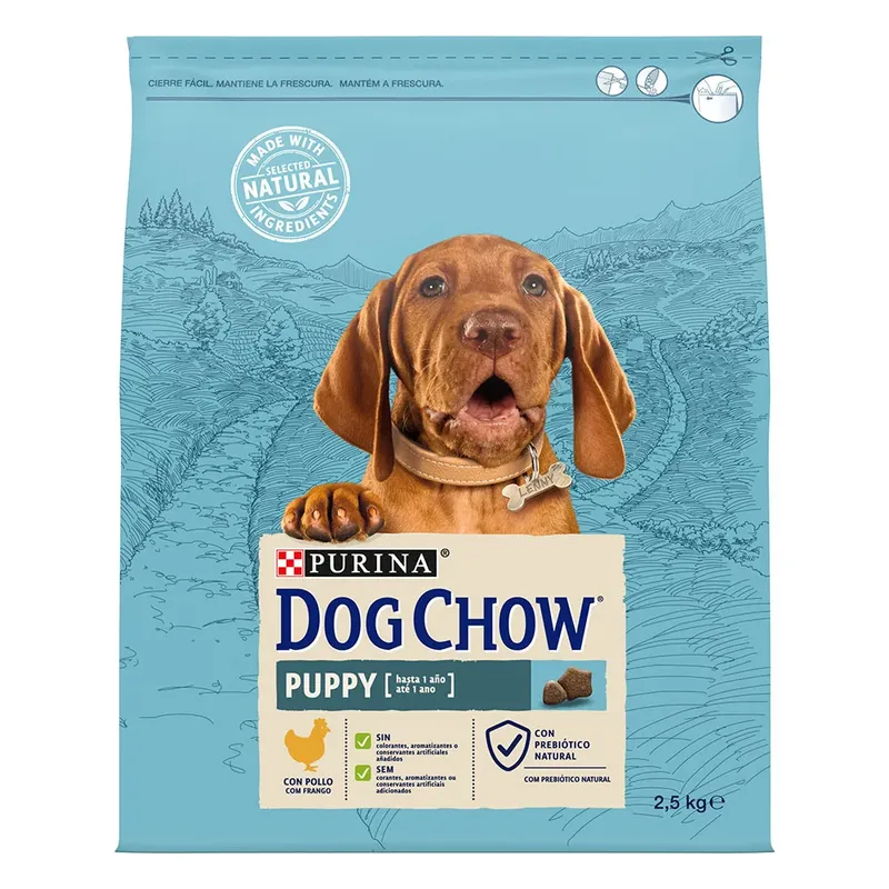 Nourriture Pour Chiots Dog Chow Au Poulet 2.5kg de Purina – photo produit