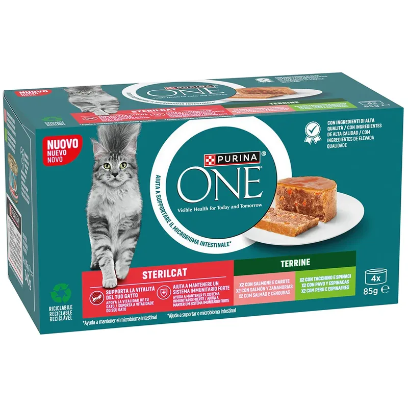 Een Sterilicat Zalm Nat Kattenvoer 4x 85g by Purina – product photo