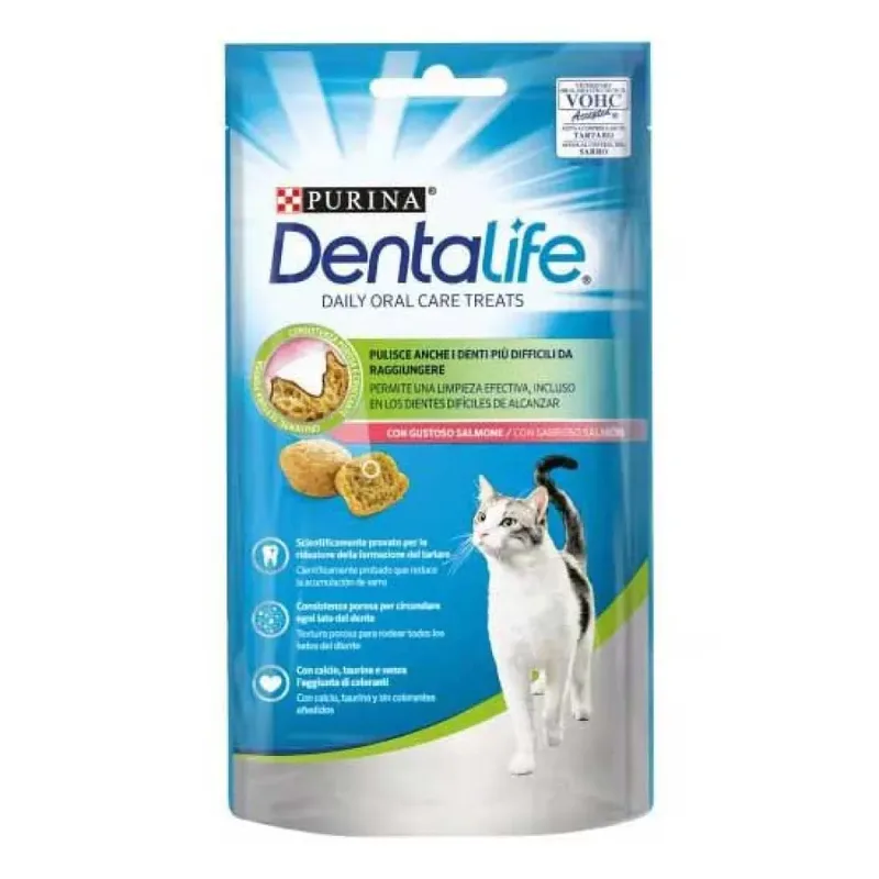 Feline Dagelijkse Mondverzorging Zalm Smaak 8x40g Tanden Katten Snack by Purina – product photo