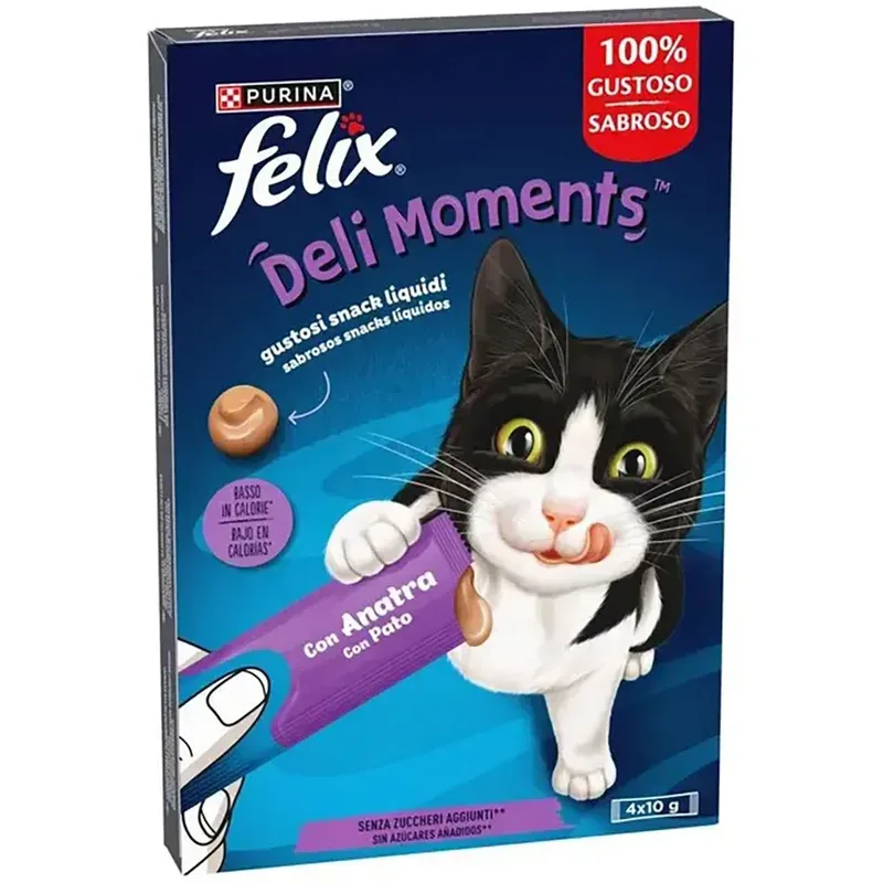 Felix Deli Moments Natvoer Voor Katten Met Eend 11x4x10g by Purina – product photo