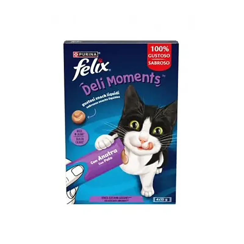 Felix Deli Moments Nassfutter Für Katzen Mit Ente 11x4x10g von Purina – Produktfoto