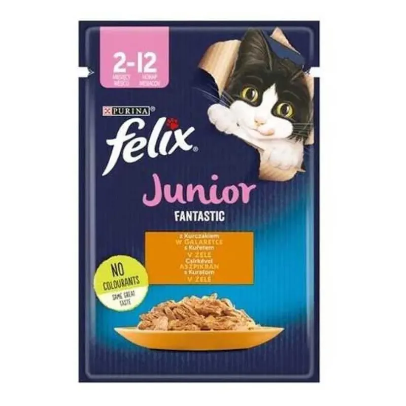 Felix Fanstastic Junior Nat Kattenvoer 85g de Purina – photo produit
