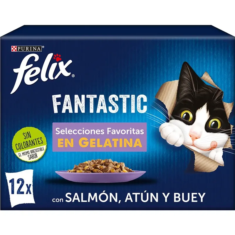 Felix Fantastische Favoriete Selecties Katten Snack 85g 12 Eenheden de Purina – photo produit