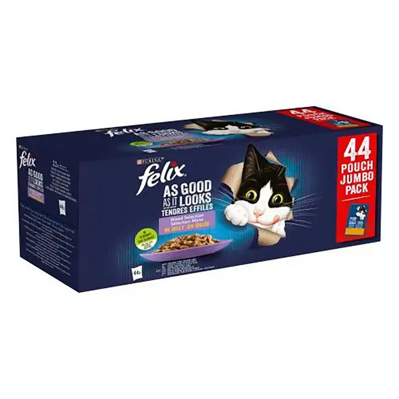 Felix Fantastische Selectie Van Smaken Assortiment Pak Natvoer Voor Katten by Purina – product photo
