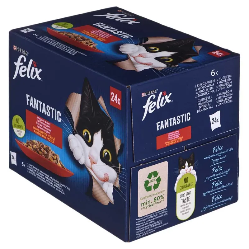 Felix Saveurs Fantastiques De La Campagne En Gelée 24x85g Aliment Humide Pour Chat de Purina – photo produit