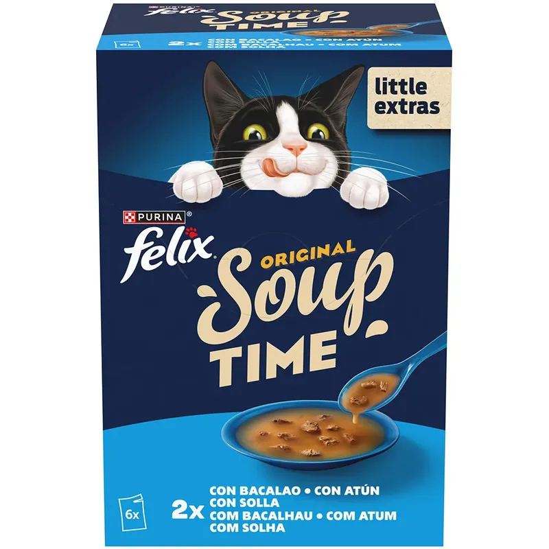 Felix Fish Soup Nourriture Humide Pour Chat 6x48g de Purina – photo produit