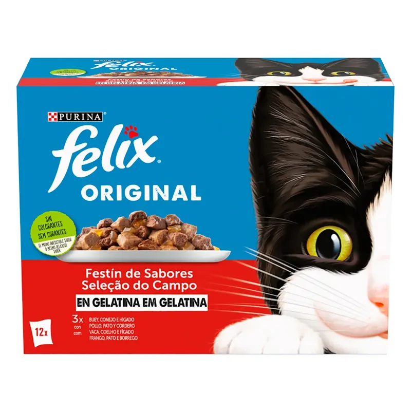 Felix Original Sea Feast 12x85g Kattenvoer 6 Eenheden von Purina – Produktfoto