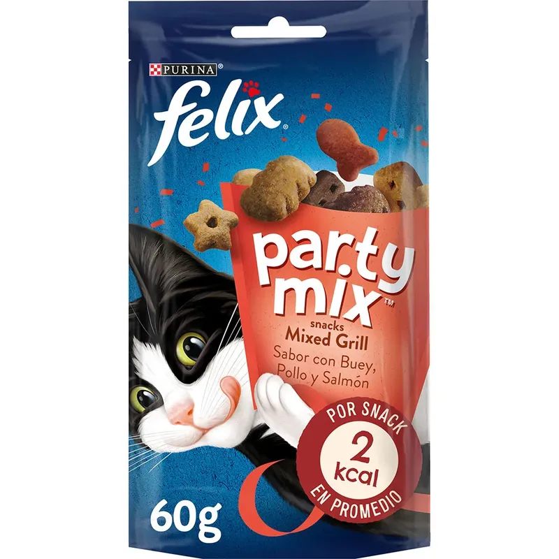 Felix Party Mixed Grill Natvoer Voor Katten 8x60g by Purina – product photo