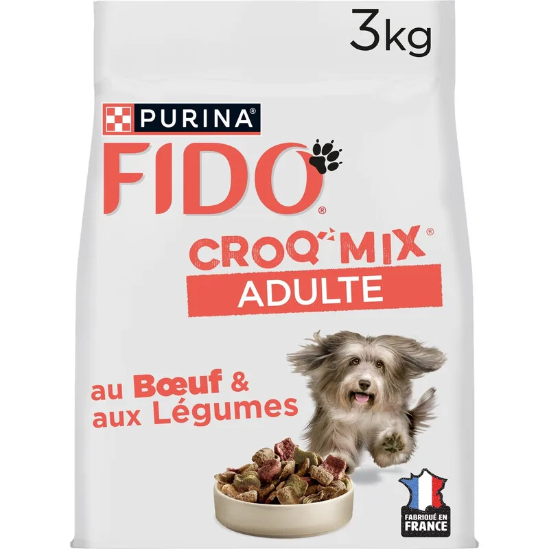 Fido Nourriture pour chien adulte bœuf et légumes 3 kg fra Purina – produktbillede