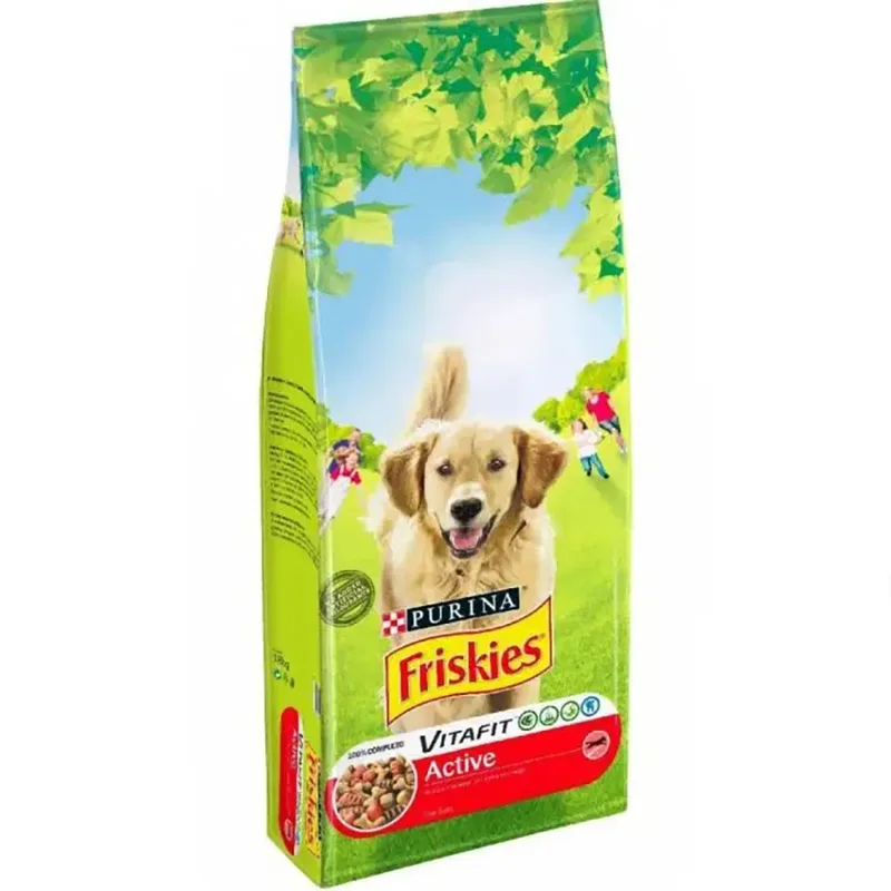 Friskies Adult Active Vlees Hondenvoer 18kg de Purina – photo produit