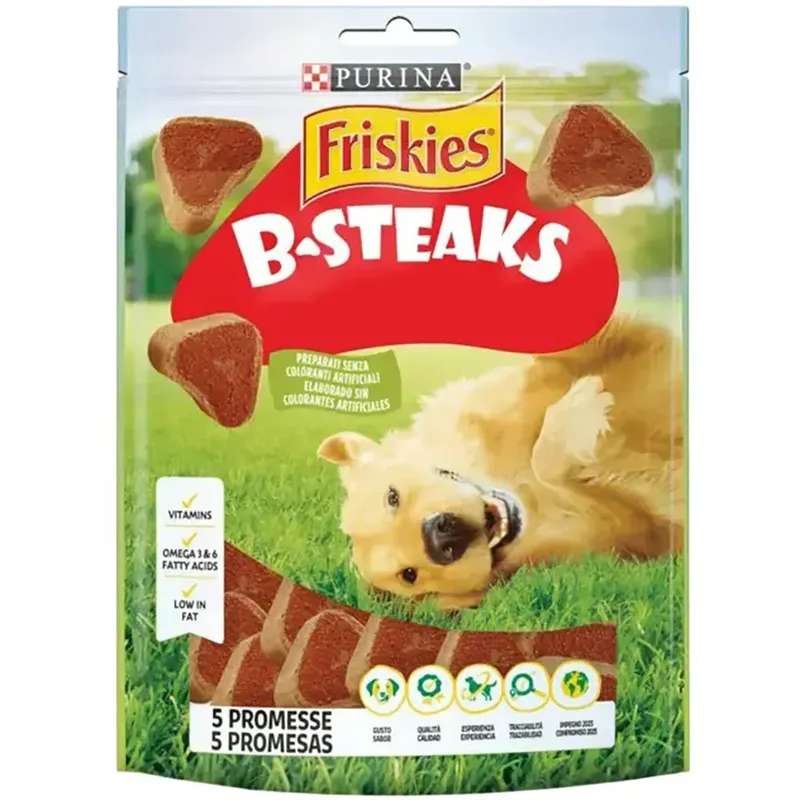 Friskies B-steaks Hondensnack 150g 6 Eenheden de Purina – photo produit