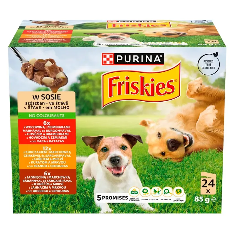Friskies In Saus 24x85g Natvoer Voor Honden de Purina – photo produit