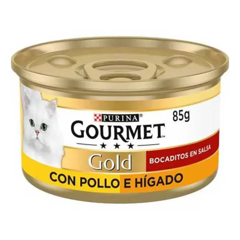 Goud Gourmet Bocaditos In Kippenleversaus 24x85g Kattenvoer fra Purina – produktbillede