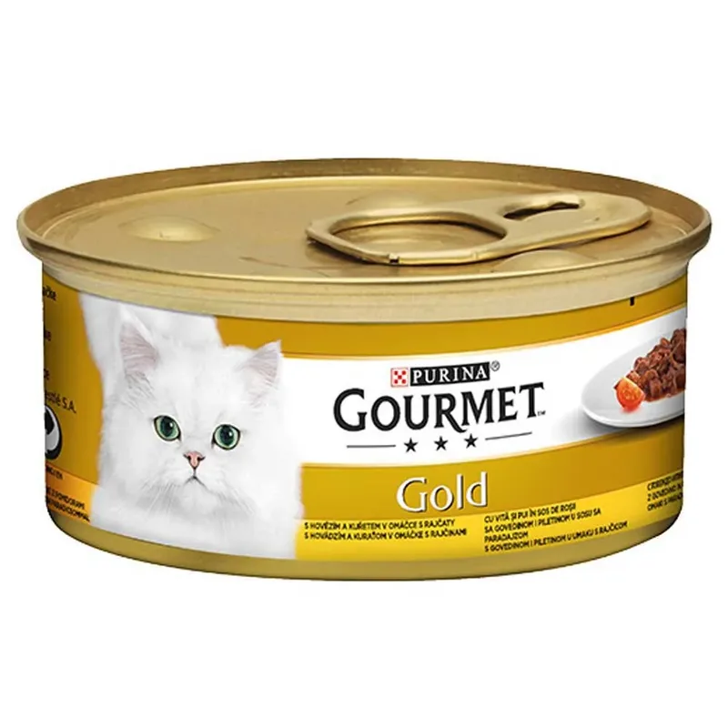 Goud Gourmet Casserole Rundvlees En Kip Nat Kattenvoer 85g by Purina – product photo