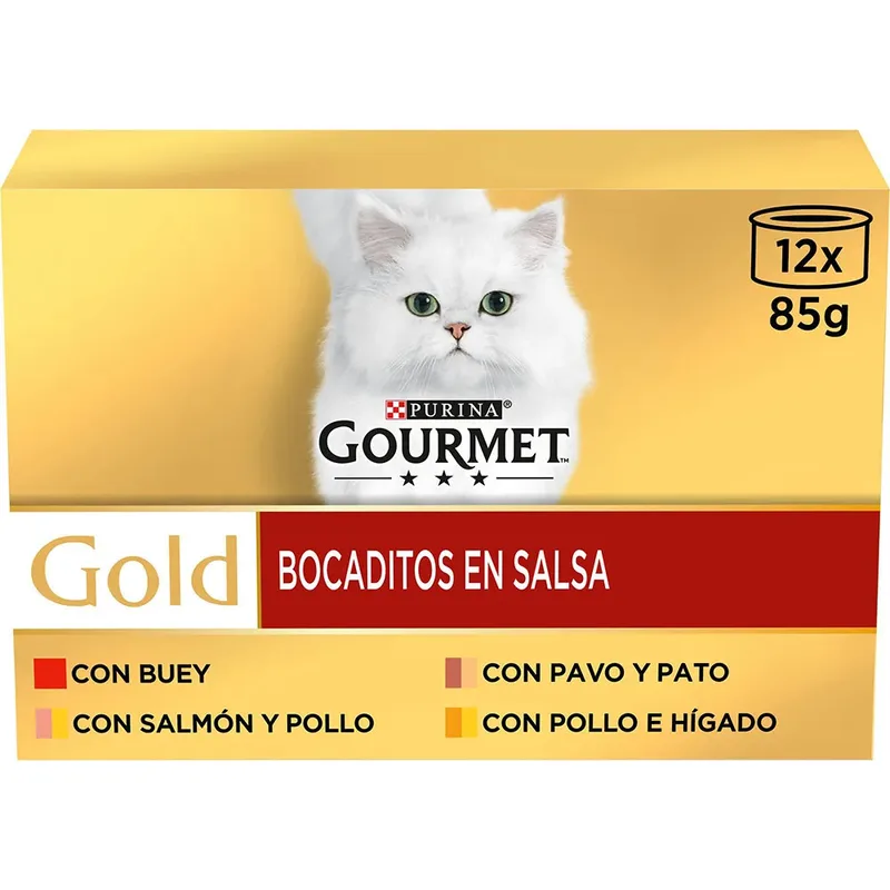 Goud Gourmet Kattenvoer 12x85g 8 Eenheden by Purina – product photo