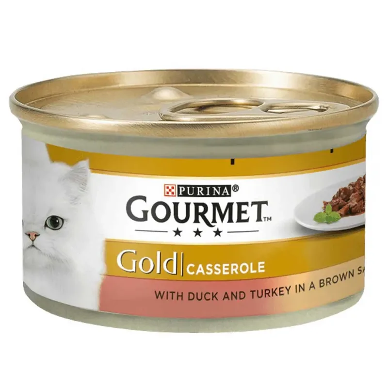 Goud Gourmet Kattenvoer Met Eend En Kalkoen In Natte Pannen 85g by Purina – product photo