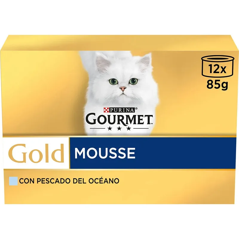 Goud Gourmet Mousse Kattenvoer Zeevruchten 12x85g 12 Eenheden by Purina – product photo