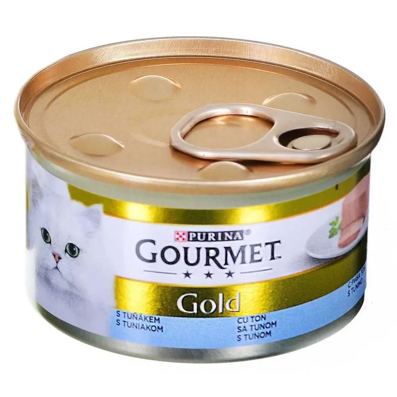 Mousse Gourmande Au Thon Pour Chat Nourriture Humide Or 85g de Purina – photo produit