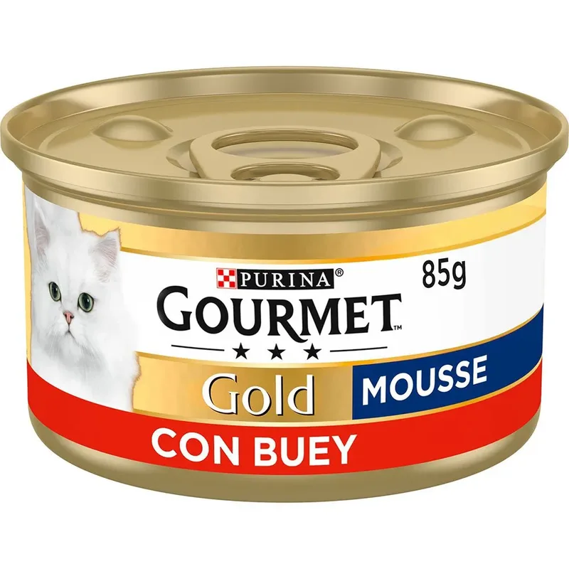 Goud Gourmet Mousse Rundvlees 24x85g Kattenvoer by Purina – product photo