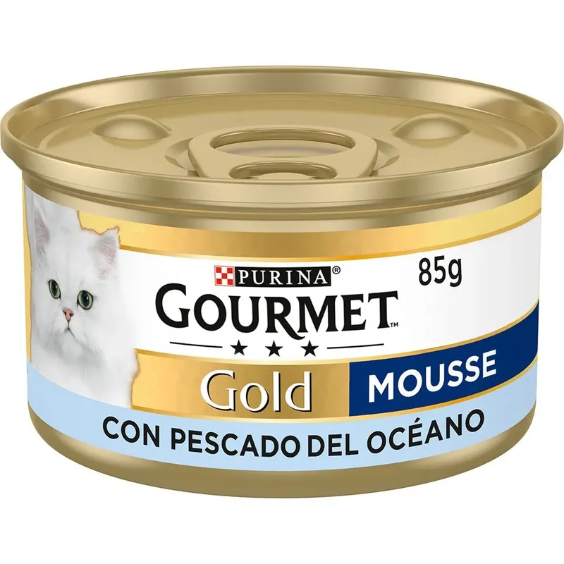 Goud Gourmet Oceaanvis Mousse Kattenvoer 24x85g von Purina – Produktfoto