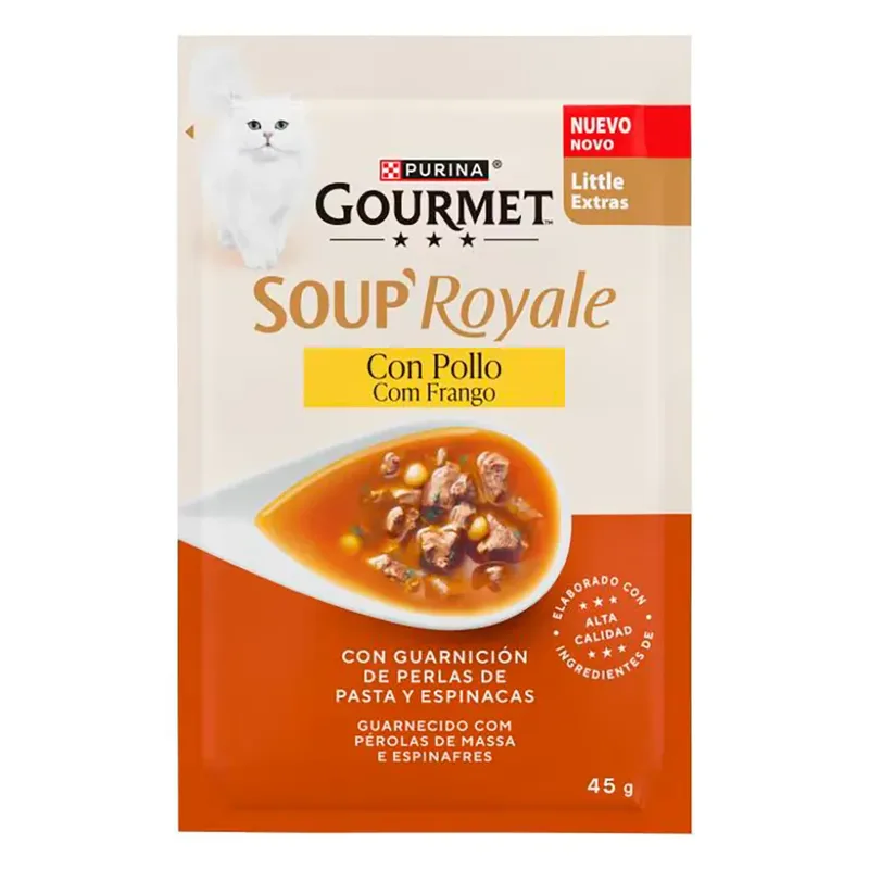 Gold Gourmet Soup Royale Hühnchen Nassfutter Für Katzen 30x45g von Purina – Produktfoto