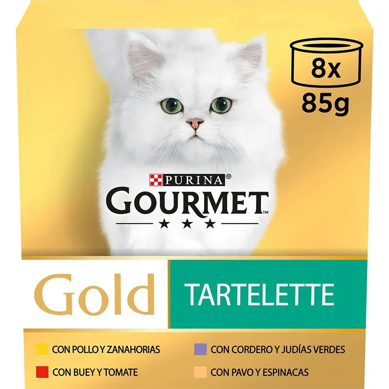 Goud Gourmet Tartalette 8x85g Kattenvoer by Purina – product photo