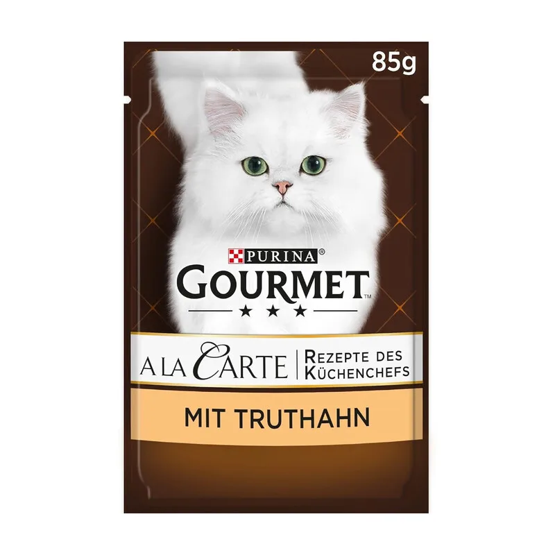 GOURMET A la Carte Katzenfutter nass, mit Truthahn und Gemüse, 26er Pack (26 x 85 g) van Purina – productfoto
