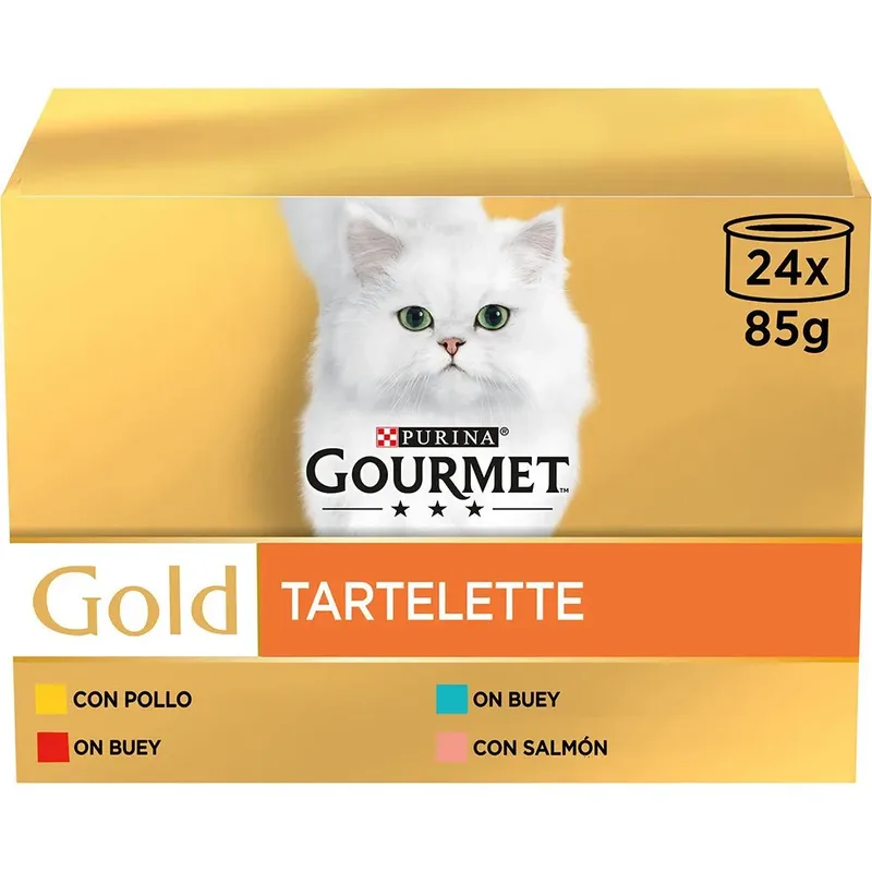 Gourmet Gold Tartalette 24x85g Kattenvoer de Purina – photo produit