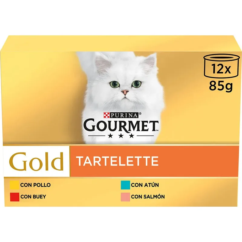 Nourriture Humide Pour Chats Gourmet Gold Tartallette 12x85g 8 Unités de Purina – photo produit