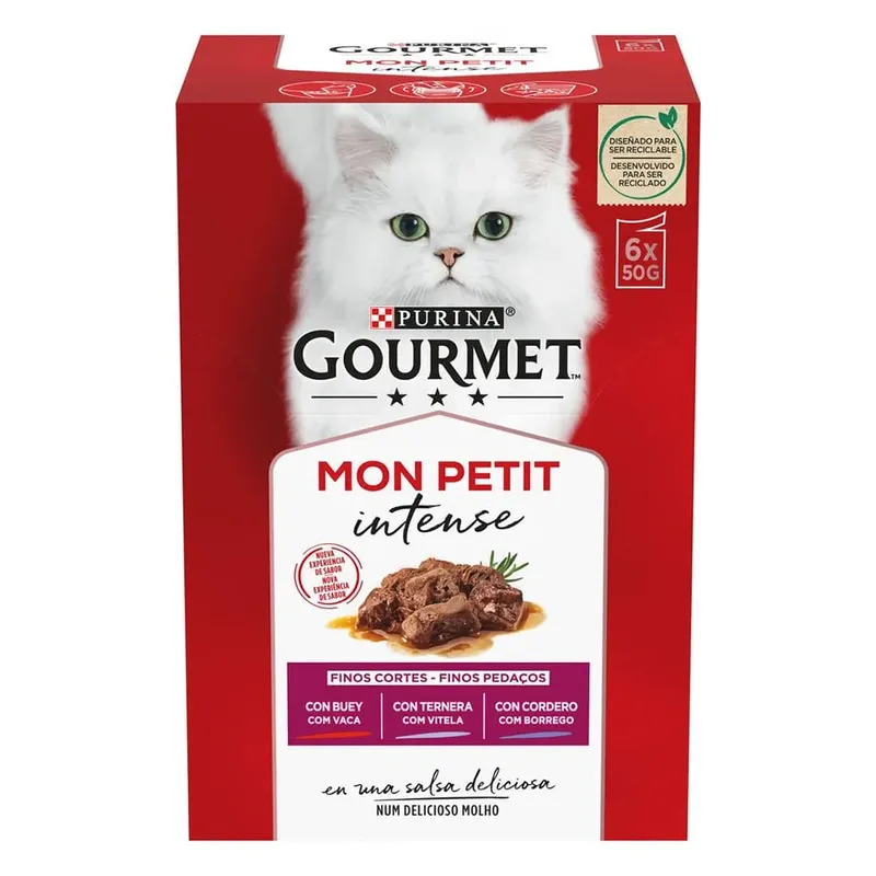 Gourmet Mon Petit Katzenfutter Mit Fleisch 50g 6 Einheiten von Purina – Produktfoto