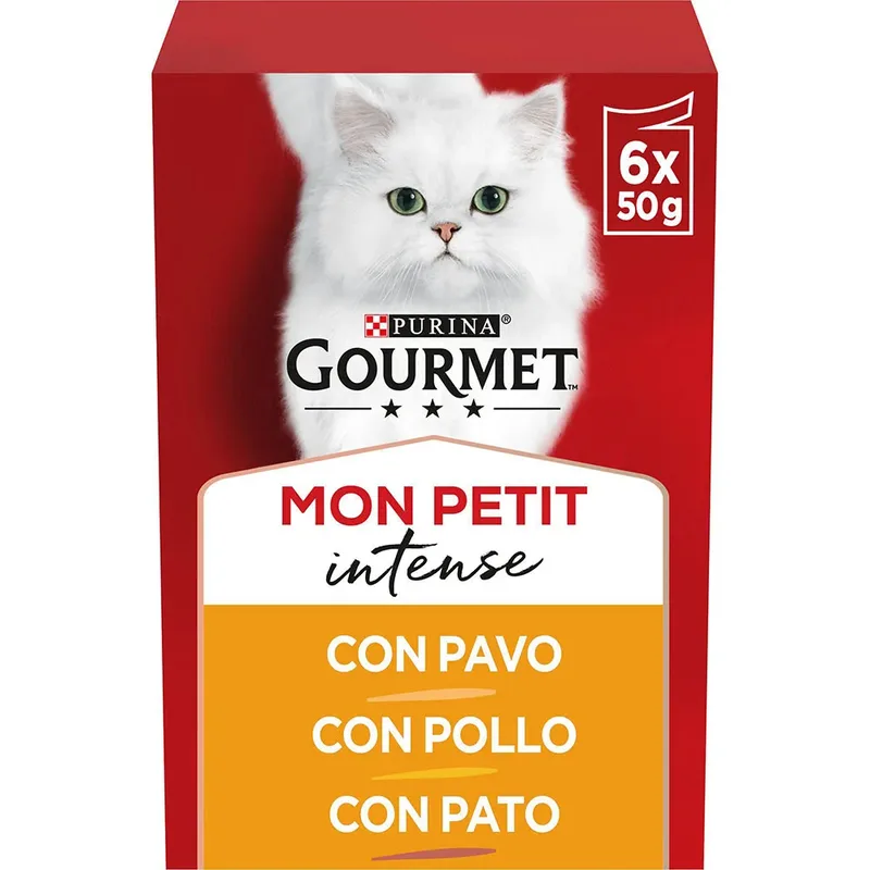 Gourmet Mon Petit Natvoer Voor Katten Gevogelte 6x50g 8 Eenheden by Purina – product photo