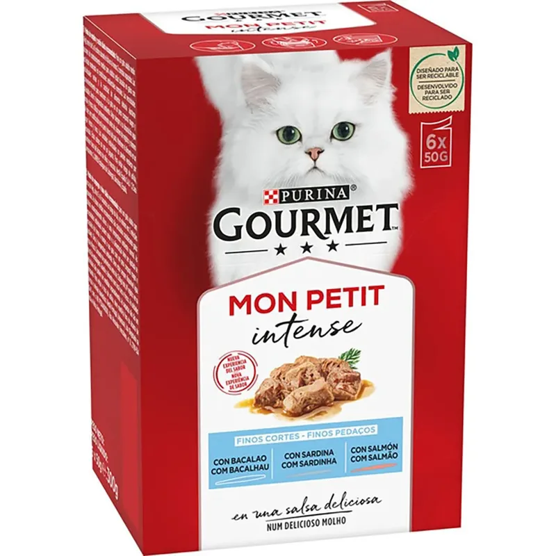 Gourmet Mon Petit Natvoer Voor Katten Vis 6x50g 8 Eenheden by Purina – product photo