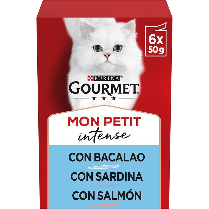 Gourmet Mon Petit Vis Selectie 6x50g Kattenvoer de Purina – photo produit