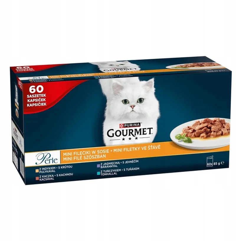 Gourmet Perle GiG MV - Katten Natvoer - 60x85g - Eend von Purina – Produktfoto