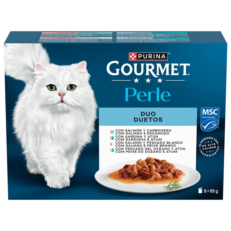 Gourmet Perle Laminas Sauce Pack Nourriture Humide Pour Chat 10x8x85g de Purina – photo produit