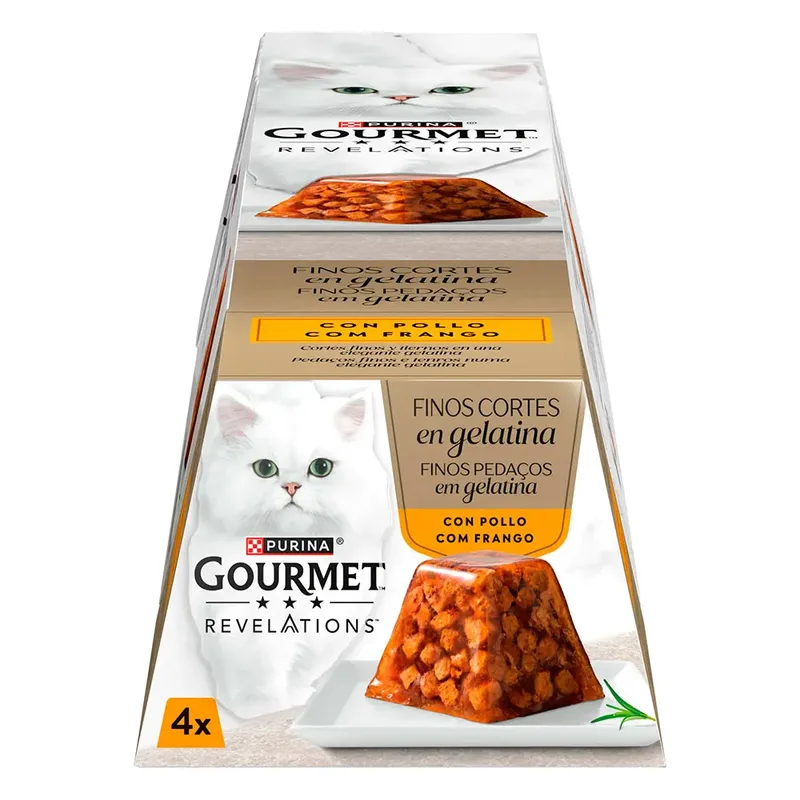 Gourmet Revelations Natvoer Voor Katten Met Kip 6x4x57g by Purina – product photo