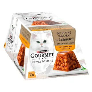 Gourmet Revelations Häppchen In Gelee Mit Huhn 2x57g Katzennassfutter von Purina – Produktfoto 2 von 6