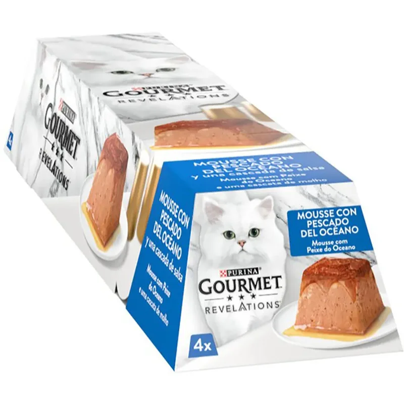 Gourmet Revelations Mousse De Poisson Nourriture Humide Pour Chats 6x4x57g de Purina – photo produit