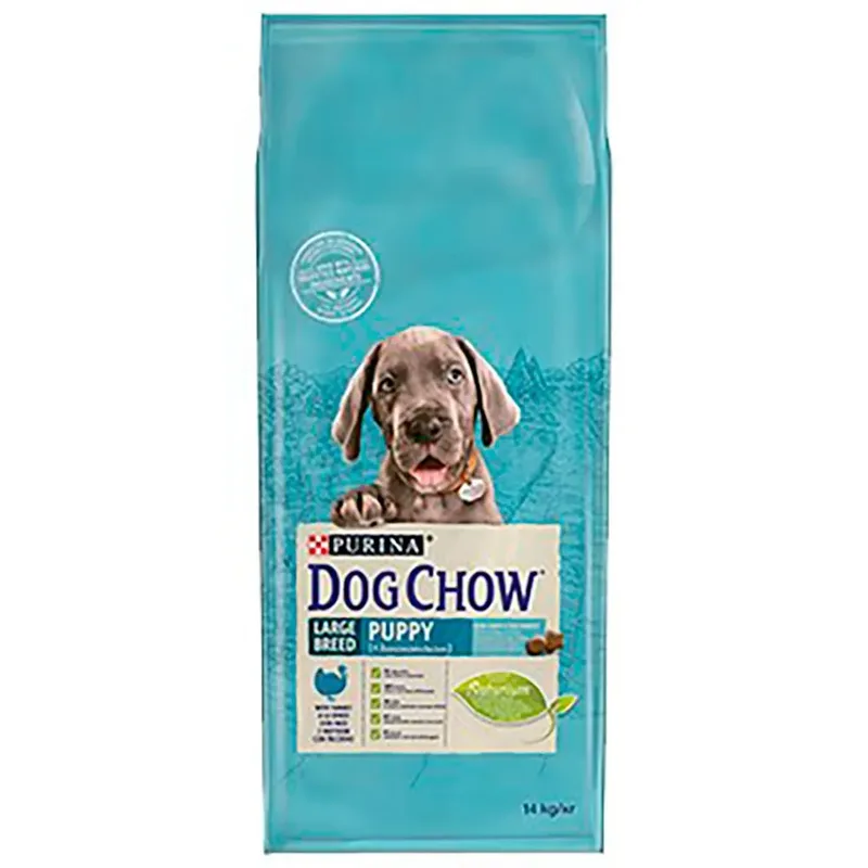 Croquettes Pour Chiots De Grande Race Au Dindon 14kg de Purina – photo produit