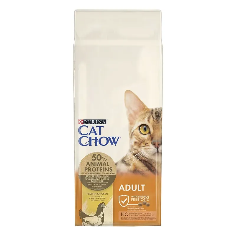 Kattenvoer Voor Volwassen Katten Met Kip Eend Zalm En Kalkoen 15kg by Purina – product photo