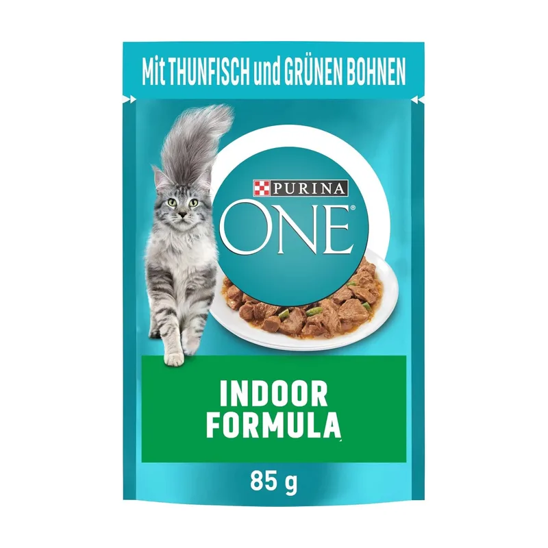 Nassfutter für Katzen mit Thunfisch & grünen Bohnen (26 x 85 g) de Purina – photo produit