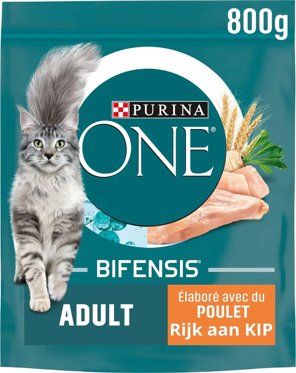 ONE Adult Kip - Volkoren Granen 8x 800 gr de Purina – photo produit