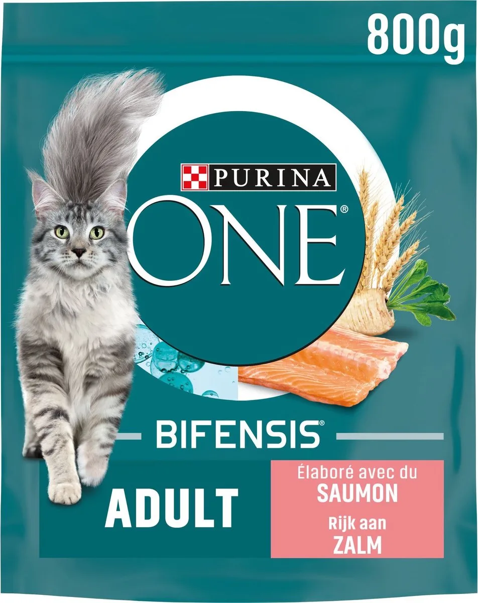 ONE Adult Zalm - Volkoren Granen 8x 800 gr de Purina – photo produit