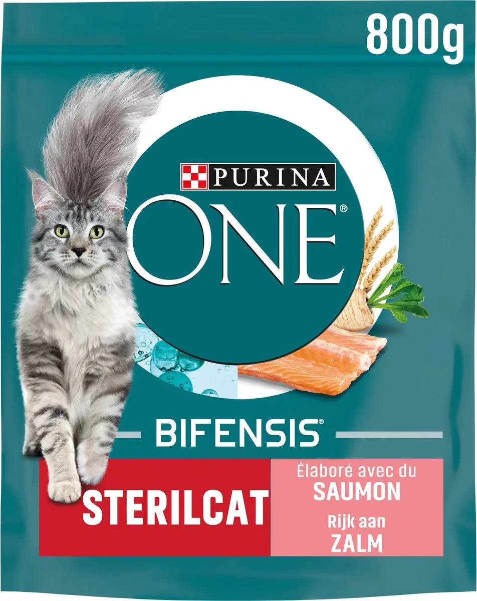 one - Bifensis sterilcat zalm - 4x 800g van Purina – productfoto
