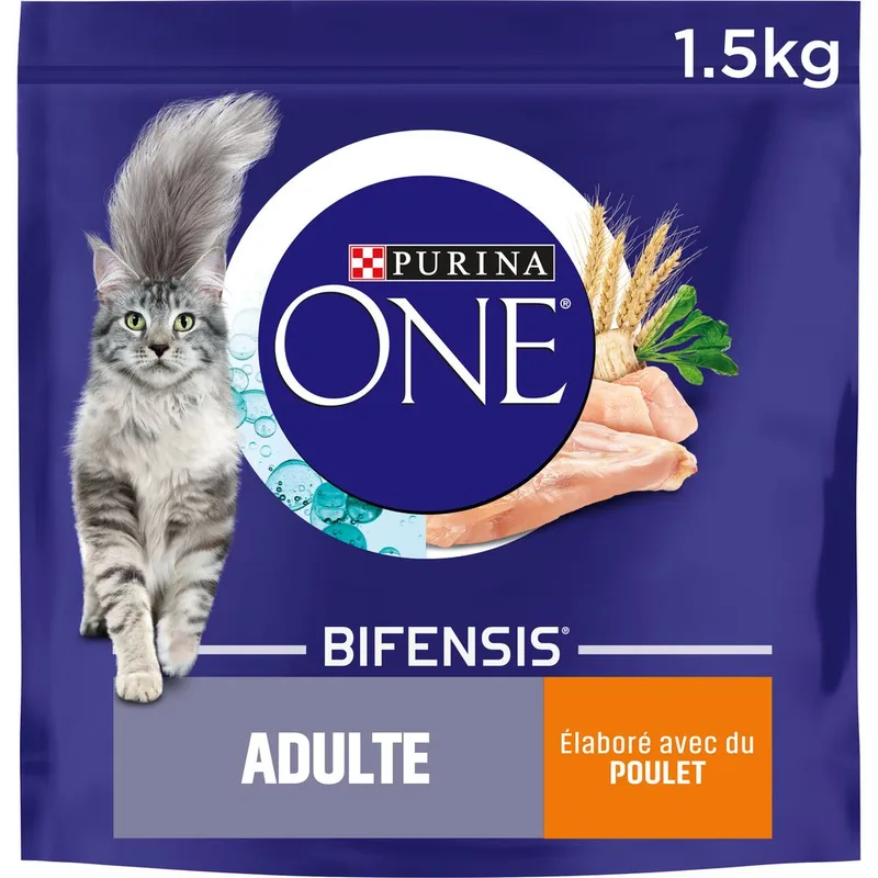 ONE Croquettes pour chats adultes Poulet 1,5 kg de Purina – photo produit