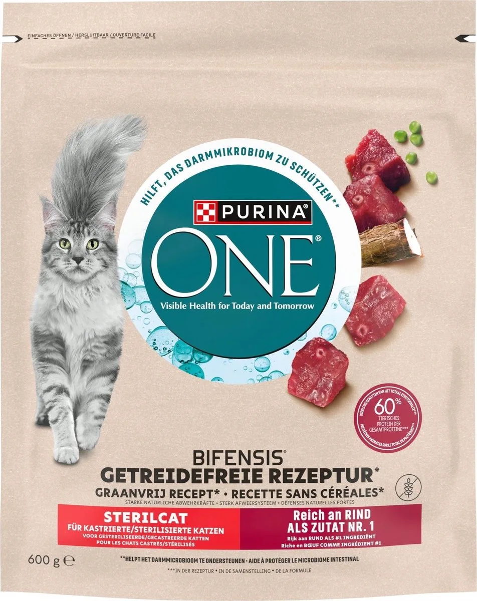 ONE Grain Free Sterilcat Rind - 600 g von Purina – Produktfoto