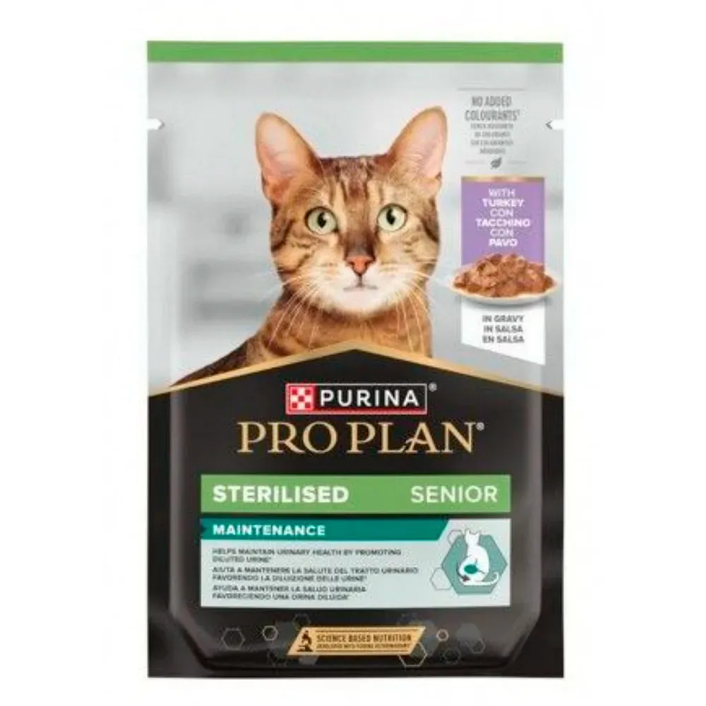 Pâtée Pour Chat à La Dinde Pro Plan Sterilised Senior 26x85g van Purina – productfoto