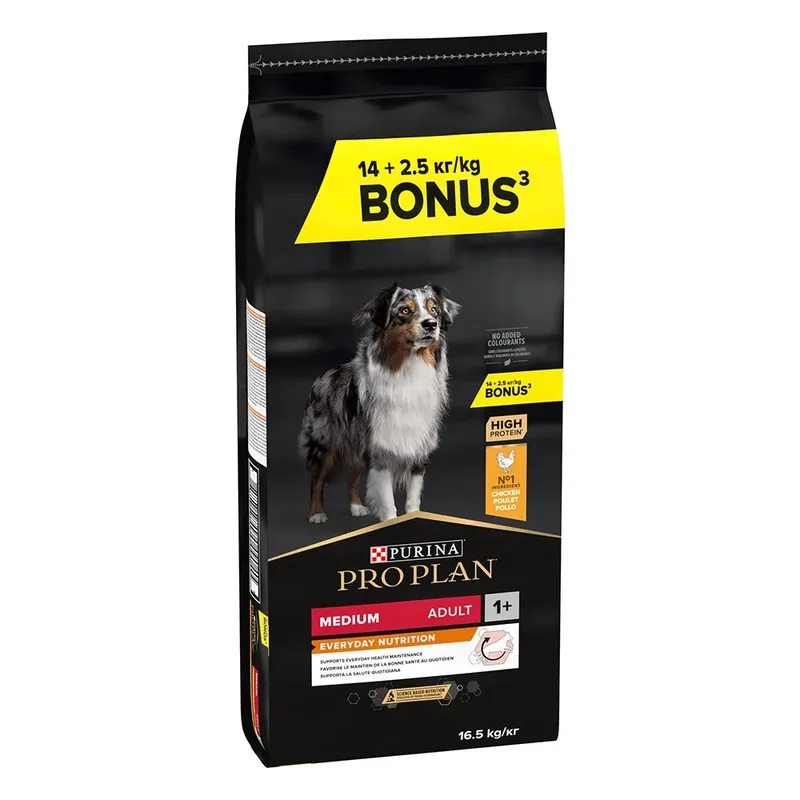 Pro Plan Adult Medium 14+2.5kg Hondenvoer by Purina – product photo