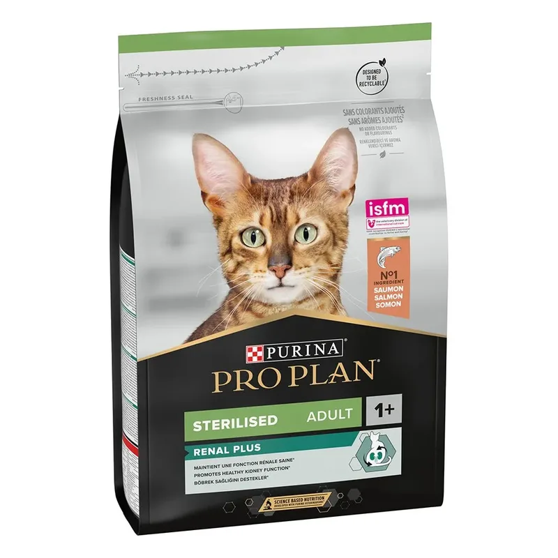 Pro Plan Adult Sterilised Salmon 3kg Kattenvoer by Purina – product photo