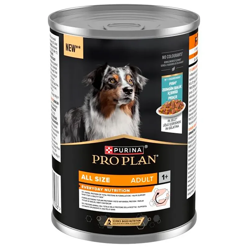 Pro Plan Adult Vis Natvoer Voor Honden 12x400g fra Purina – produktbillede